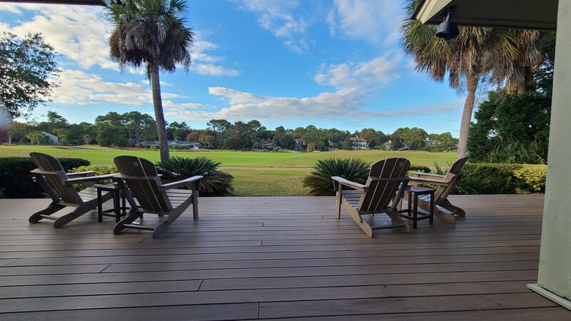 Front porch of one of our Palmetto Dunes Vacation Home